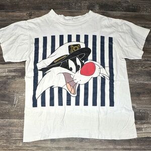 Vintage Sylvester Tee - 1995 Looney Tunes Graphic T Shirt Men’s Large - GUC